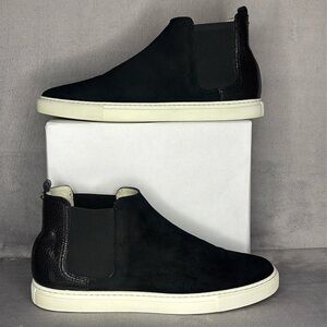 🔥🔥🔥 Lanvin black Suede Men Ankle Chelsea Boot Sneaker Shoes Size: 8 US/ 41EU🔥🔥🔥